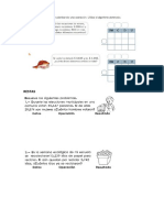 ejercicios razonamiento suma resta mult div