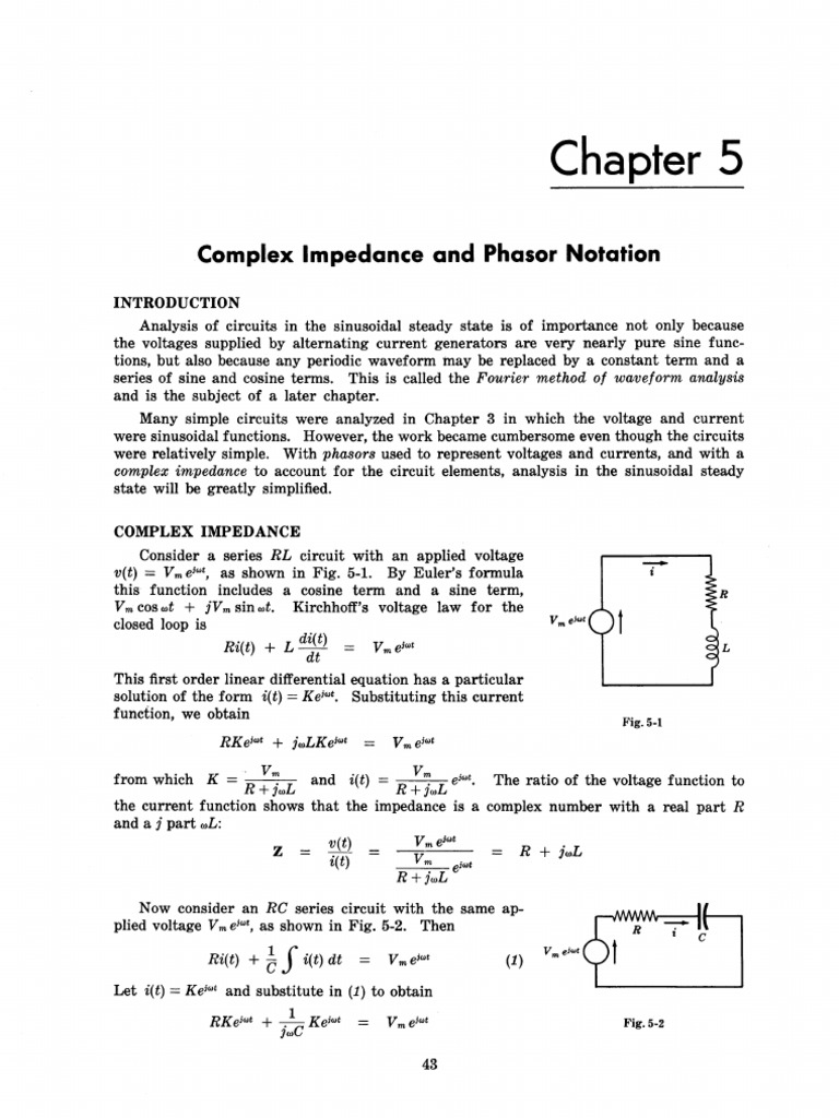 Compleks Impedance and Phasor | PDF