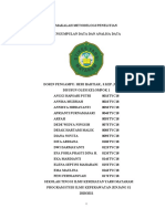 KELOMPOK 1 METODELOGI PENELITIAN PENGUMPULAN DATA DAN ANALISA DATA (Fix)