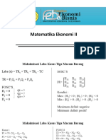 PPT. Pasar 3 Barang (Matematika Ekonomi II)