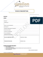 Fiche D'inscription Certifications RNCP 2021