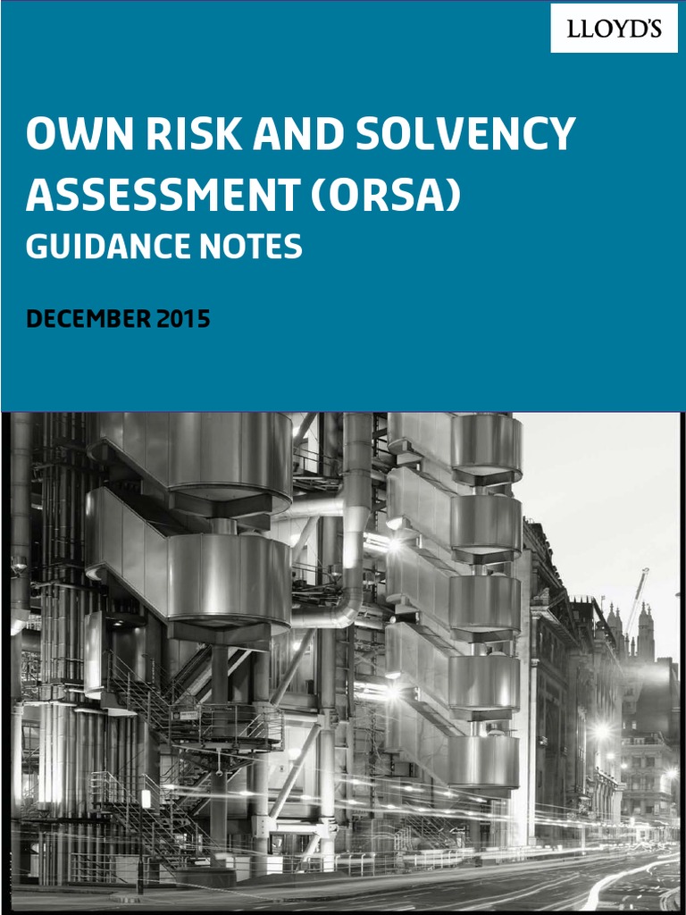 Orsa Guidance Manual – Guidelines on own risk and solvency assessment ...