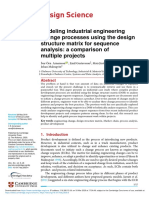 Modeling Industrial Engineering Change Processes Using The Design Structure Matrix For Sequence Analysis A Comparison of Multiple Projects