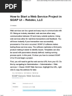 How To Start A Web Service Project in SOAP UI - Rebdev, LLC