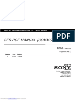 Service Manual (Common) Service Manual (Common) : History Information For The Following Manual