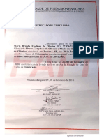 Declaração Conclusão Graduação Maria Brígida