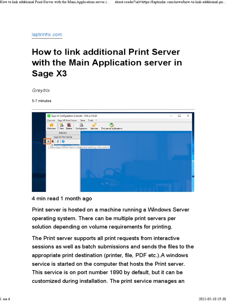Link Additional Printing Server | PDF