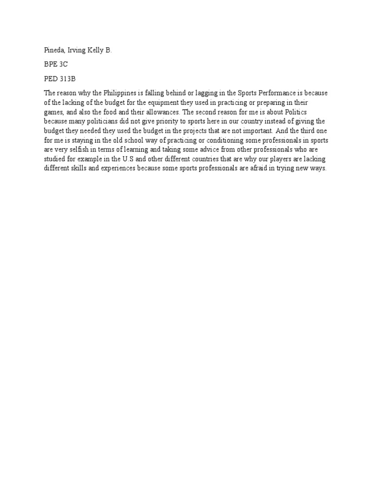 Activity # 3 For Module 2 | PDF | Sports & Recreation