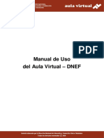 Manual de Uso Del Aula Virtual DNEF