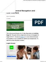 Sage X3 General Navigation and User Interface: Devin Cenekofsky