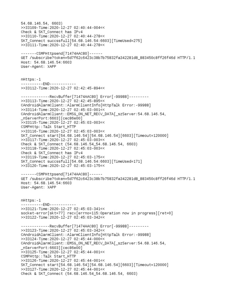 Network Connection Logs | PDF | Distributed Computing Architecture ...