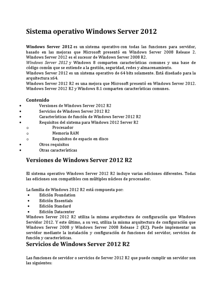 Guía de Windows Server 2012 R2 | PDF | Directorio Activo | Windows ...