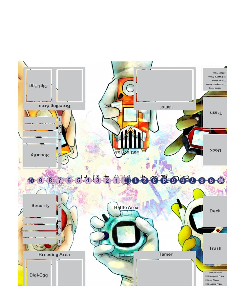 Digimon Playmat Design Template | PDF