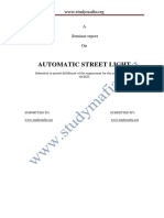 Ece Automatic Street Light Report