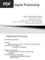 Slide-1 Introduction To Signal Processing