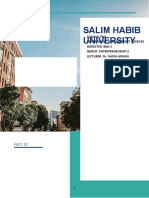 Salim Habib University Salim Habib University: July 13