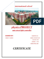 Physics PROJECT: Certificate