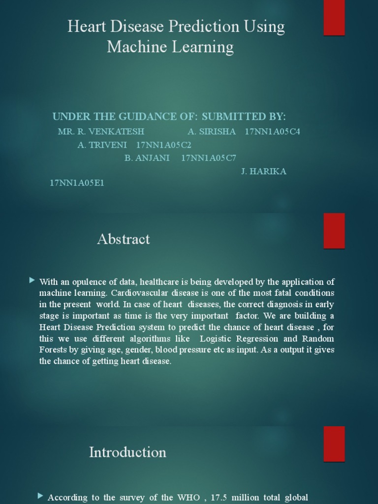 Heart Disease Prediction with ML | PDF | Machine Learning ...