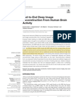 End-to-End Deep Image Reconstruction From Human Brain Activity