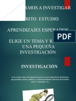 LA INVESTIGACIÓN