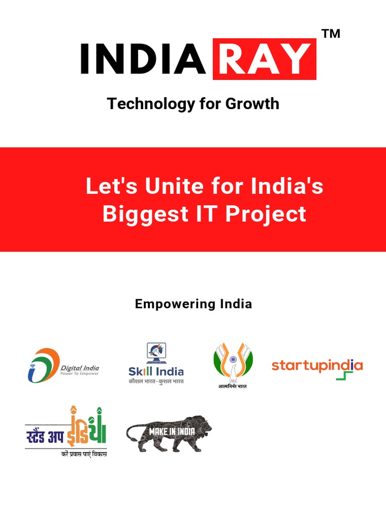 India Ray: A Proposed National Digital Platform for Empowering India ...
