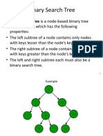 Binary Search Tree Structure and Operations