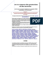 Disable inverter protection