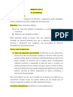 Derecho Civil II: El Patrimonio y sus Teorías