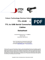 TTL-232R TTL To USB Serial Converter Range of Cables Datasheet