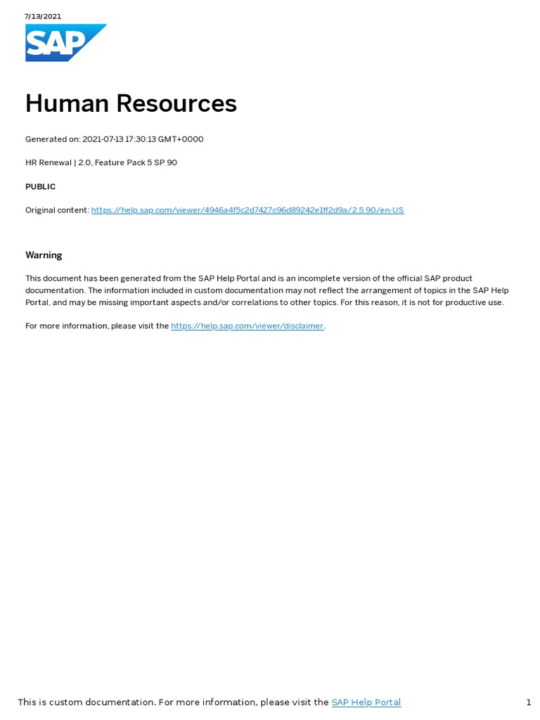 SAP HR Authorization Setup Guide | PDF | Method (Computer Programming ...