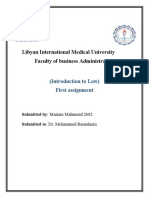 Libyan International Medical University Faculty of Business Administration