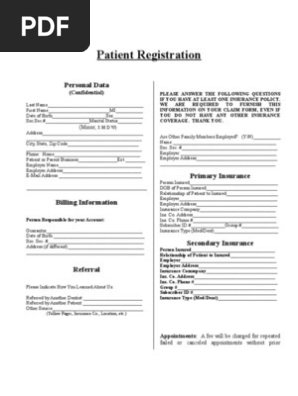 Patient Registration