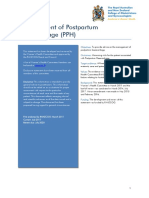 Management of Postpartum Haemorrhage (C Obs 43) Review July 2017