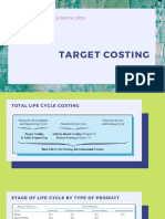 Target Costing and Total Life Cycle Costing