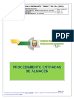 Procedimiento Entrada y Salida de Almacén