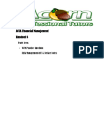 ACCA Financial Management Handout 8: Topic Area: - WCM Practice Questions Risk Management (OT & Becker Notes)