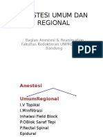 ANASTESI UMUM Dan REGIONAL