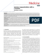 Medicine: Extralobar Pulmonary Sequestration With A Complication of Torsion