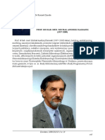 DR Ryszard Żmuda: Prof. DR Hab. Med. Michał Andrzej Karasek (1937-2009)