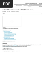 Sophos XG Firewall - How To Configure SSL VPN Remote Access