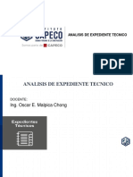 Primera Semana Analisis de Expediente Tecnico 2020