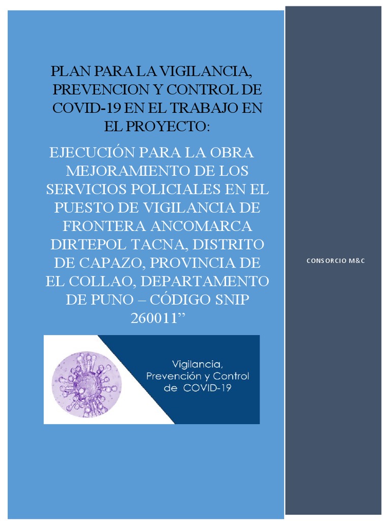 01 Plan para La Vigilancia, Prevencion y Control de Covid-19 en El ...