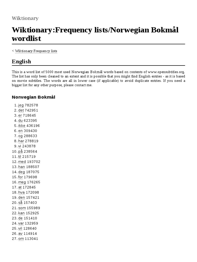 Wiktionary : Frequency Lists/English/Project Gutenberg – ZHXRC