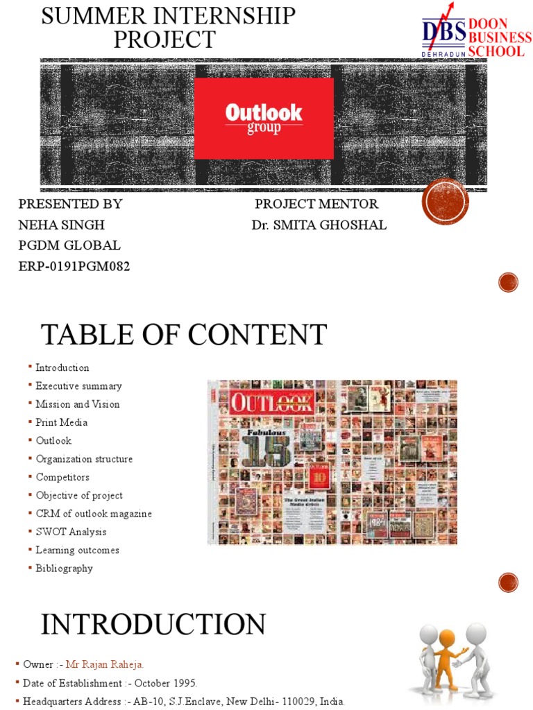 Summer Internship Project PDF Magazines Publishing