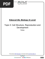 Cell Structure, Reproduction and Development