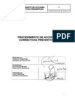 Procedimiento Acciones Correctivas Preventivas PR SGC Ns 001