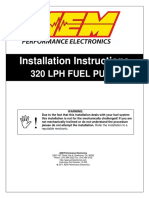 Installation Instructions: 320 LPH Fuel Pump