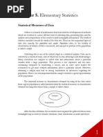 Chapter 5. Elementary Statistics: Statistical Measures of Data