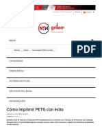 Cómo Imprimir PETG Con Éxito - Nicieza & Taverna Hnos.