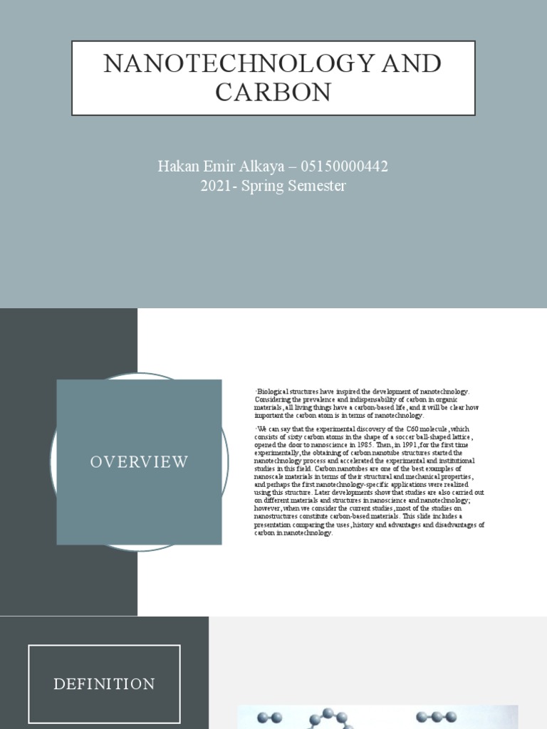 Carbon Nanostructures in Nanotechnology | PDF | Carbon Nanotube | Carbon